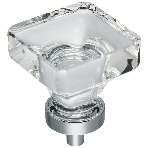 HARLOW SQUARE GLASS CABINET KNOB FINISH